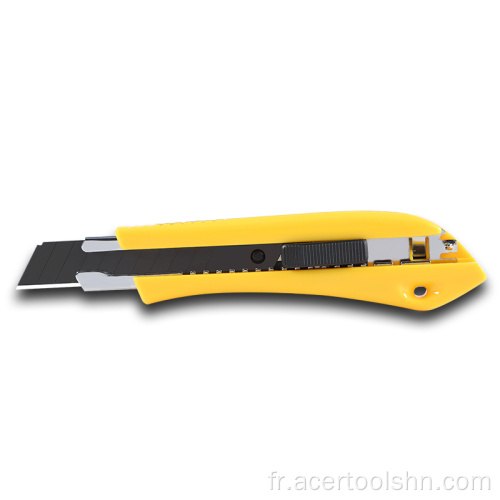 couteau tout usage à verrouillage coulissant avec lame sécable